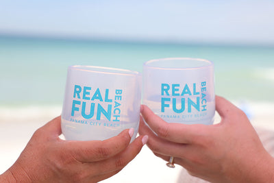 Real.Fun.Beach. Silicone Wine Glass