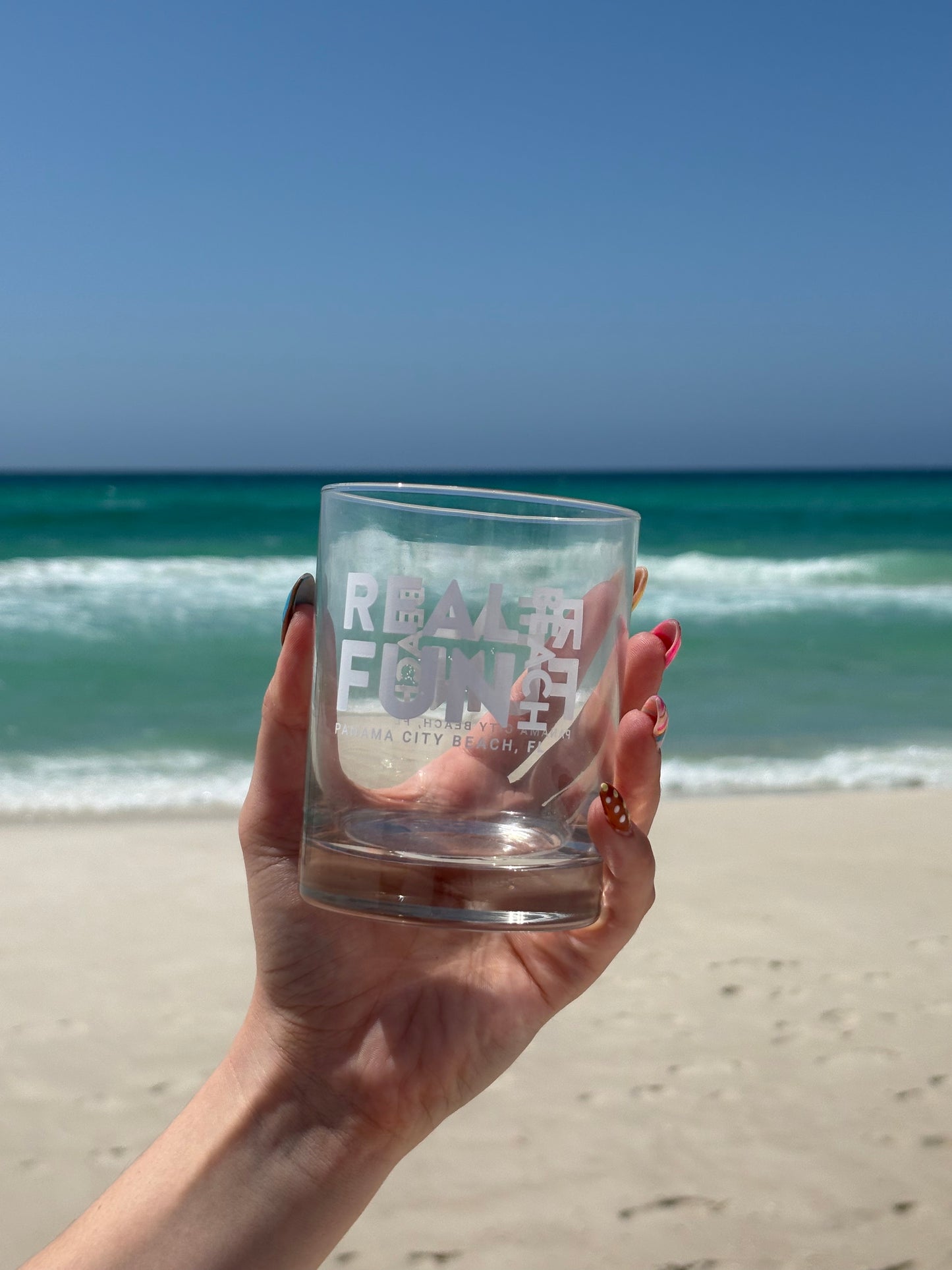 Real.Fun.Beach. Bourbon Glass