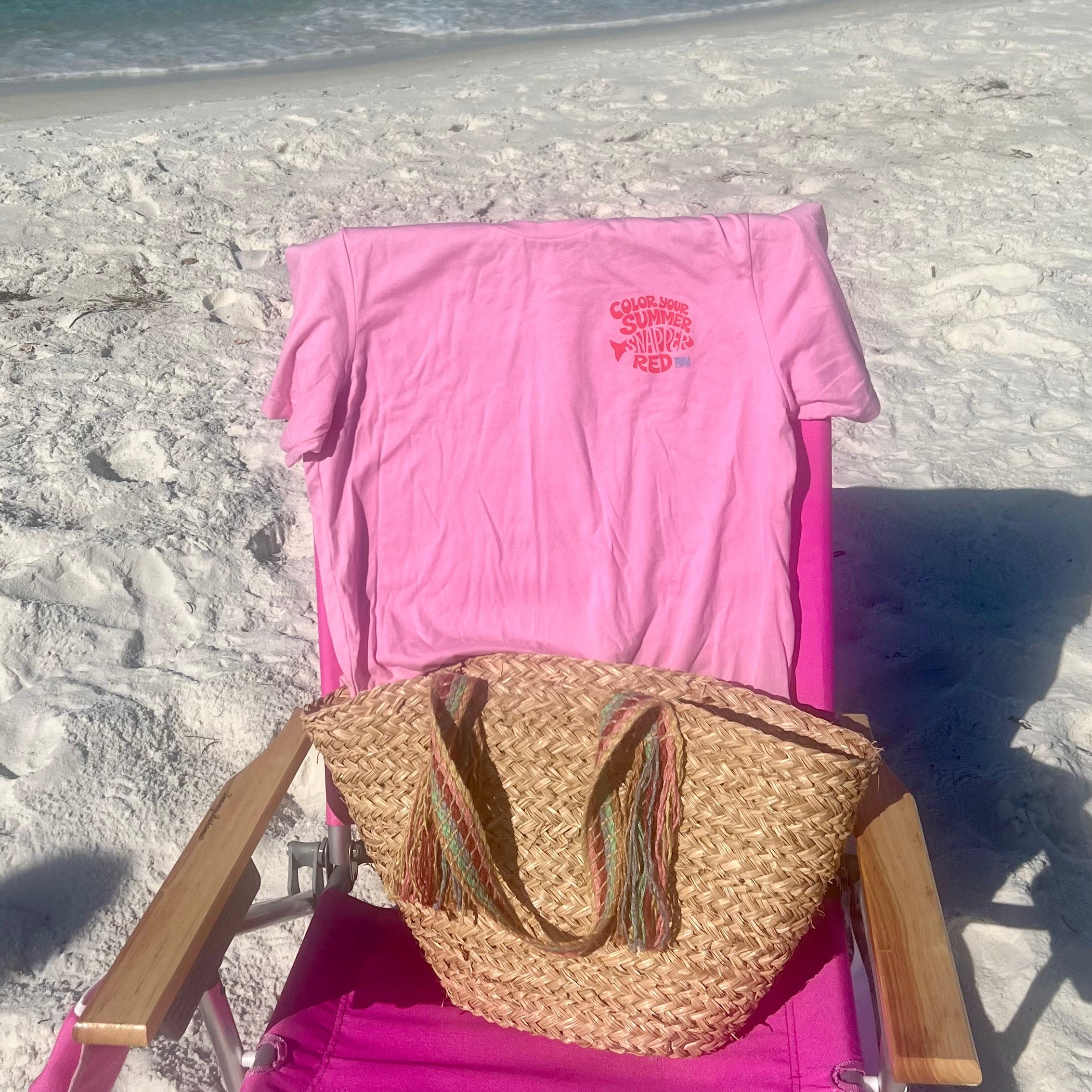 Color Your Summer Snapper Red - Pink T-shirt