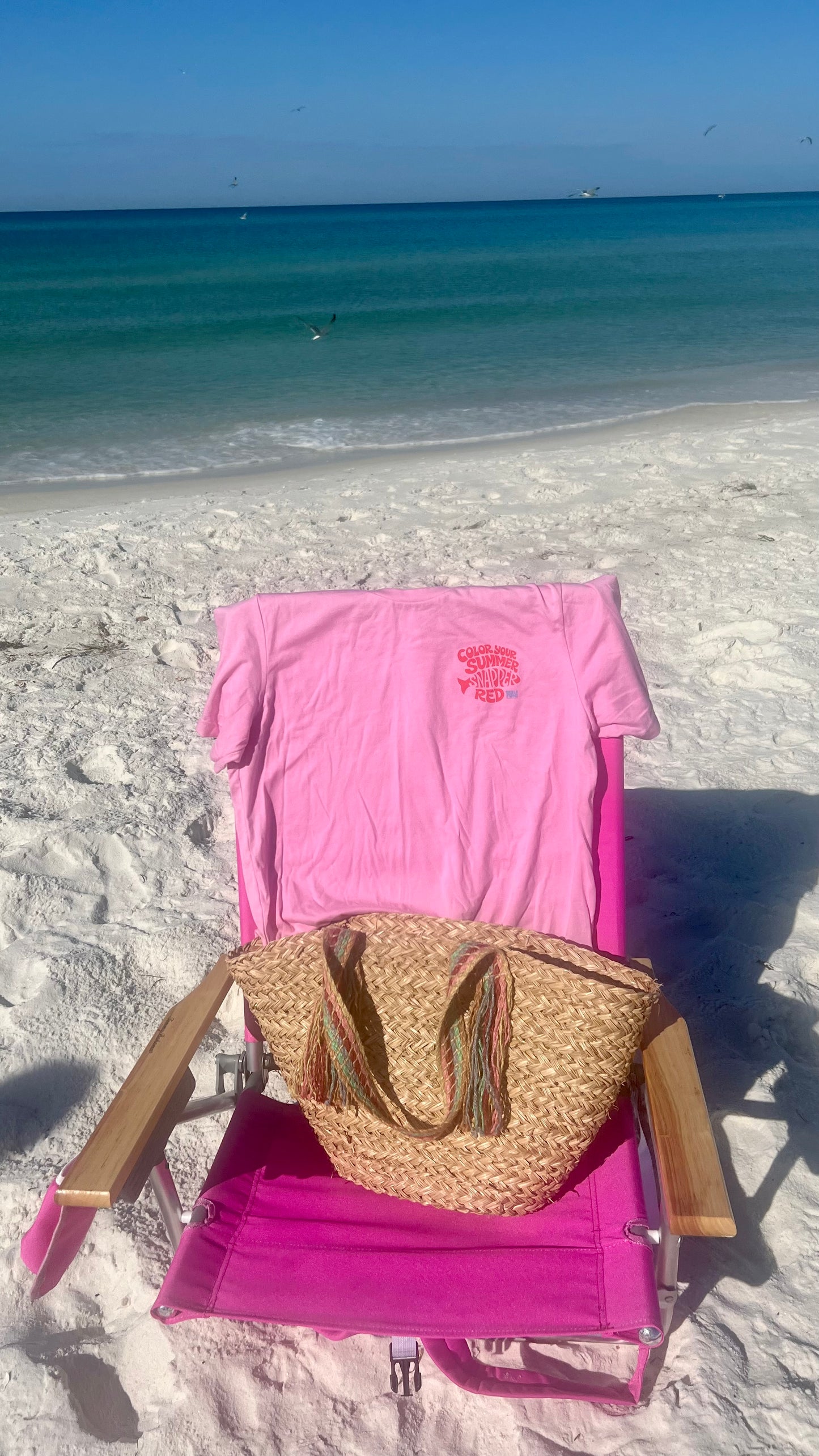 Snapper Tee, Color Your Summer Red - Pink