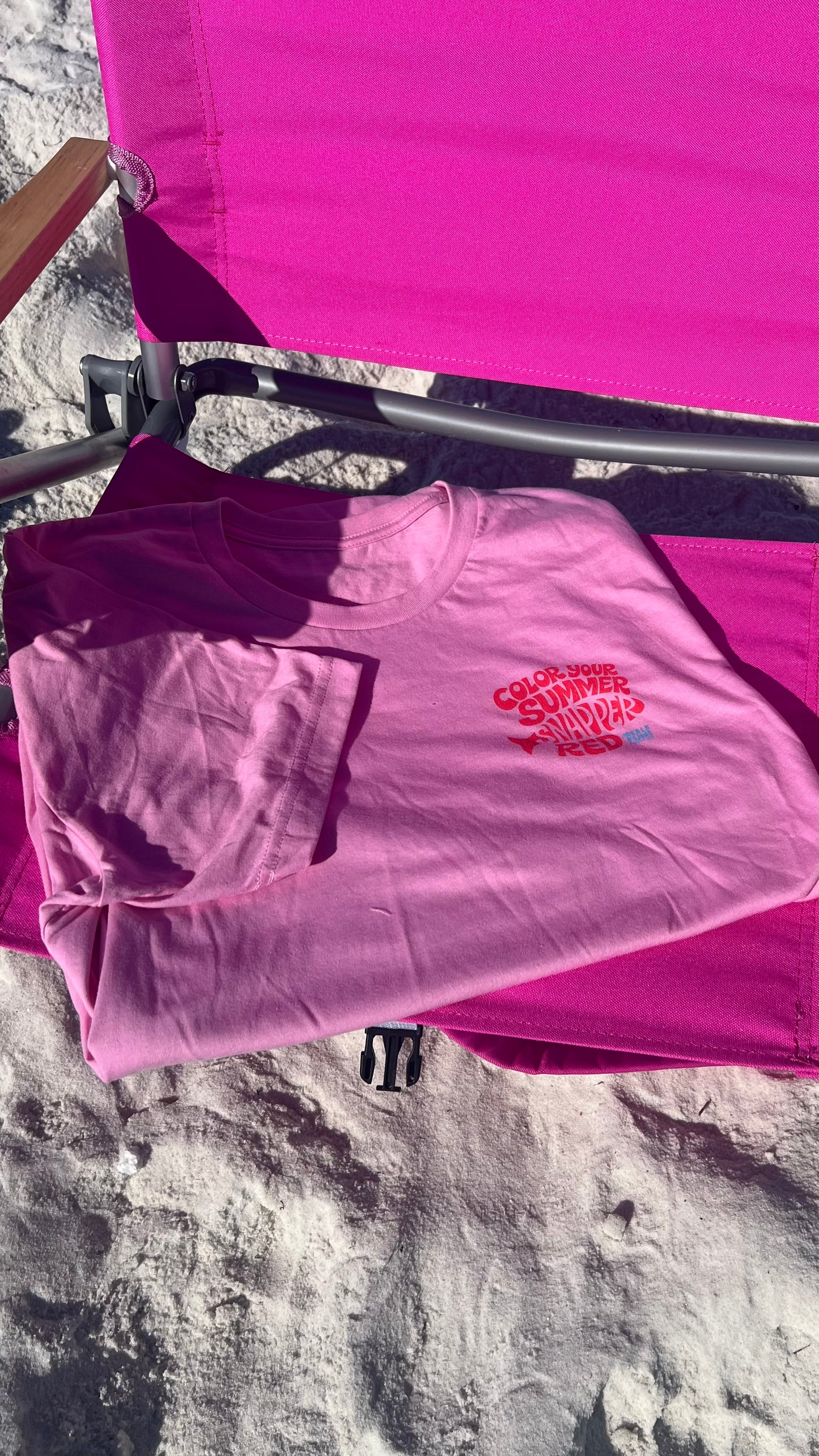 Snapper Tee, Color Your Summer Red - Pink