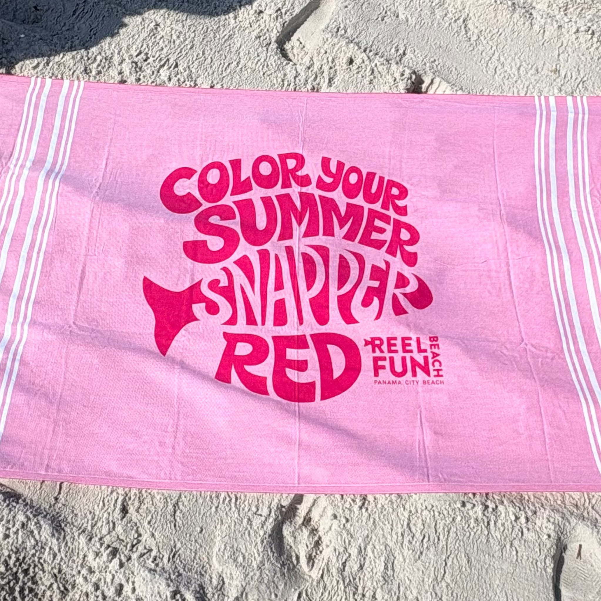 Color Your Summer Snapper Red - Turkish Towel