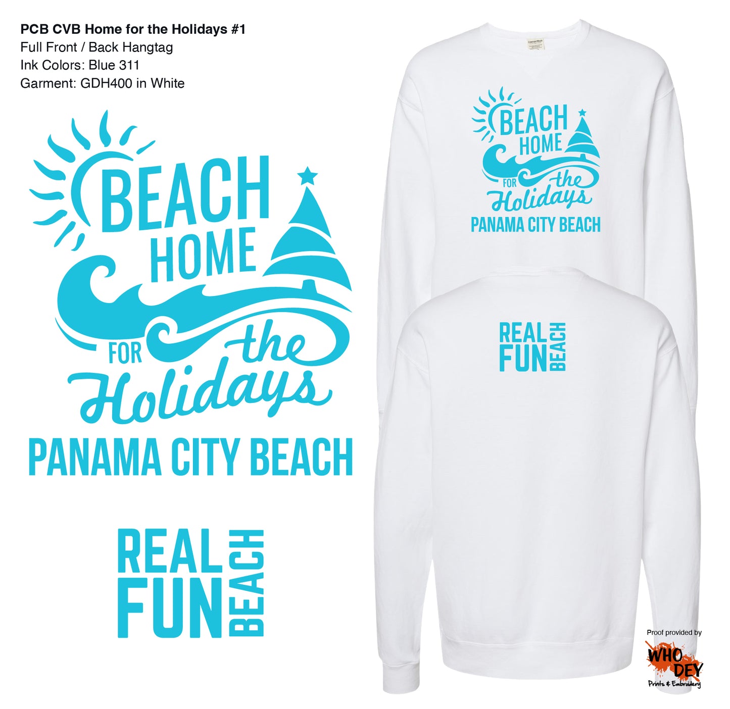 Beach Home for the Holidays White Sweatshirt