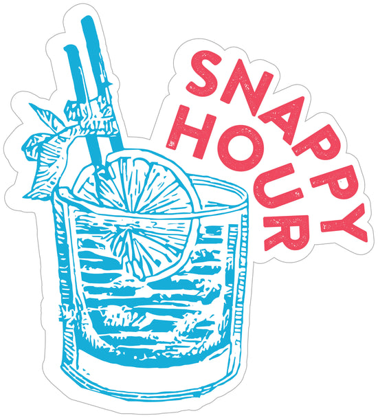 Color Your Summer Snapper Red Stickers