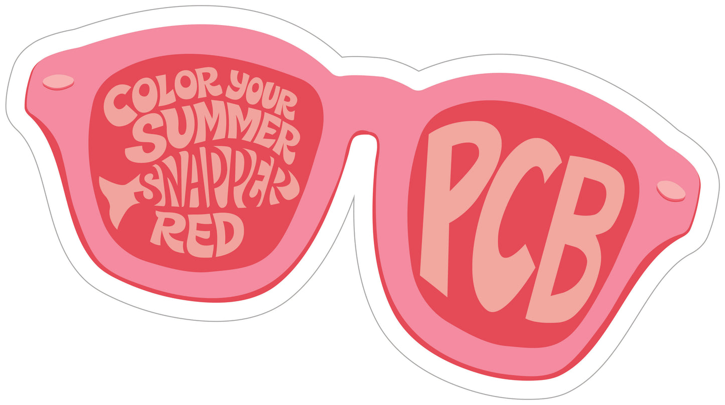 Color Your Summer Snapper Red Stickers