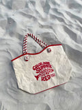 Beach Bag - Color Your Summer Snapper Red Beach Bag