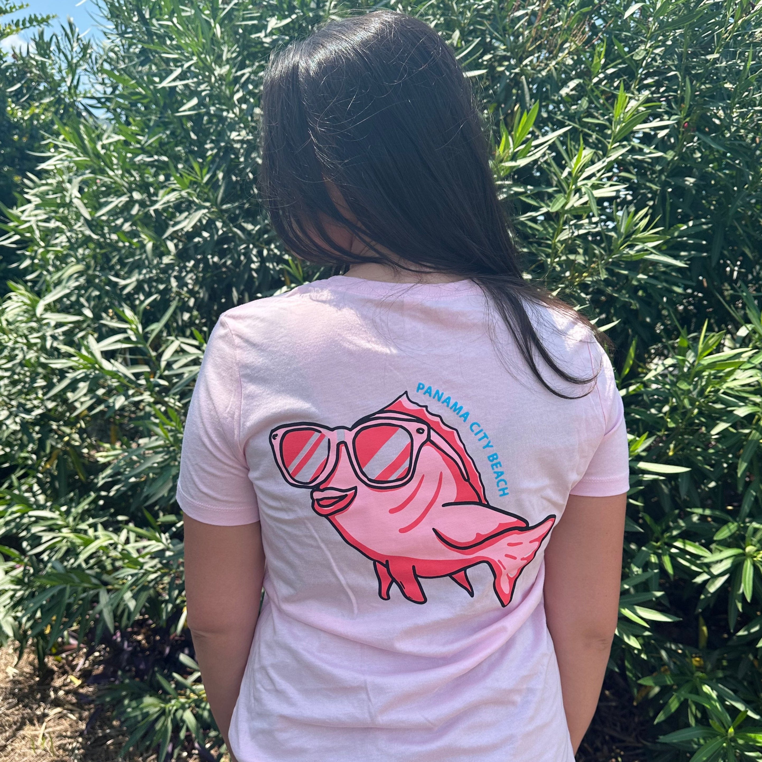 Color Your Summer Snapper Red - Snappy Hour Light Pink T-shirt