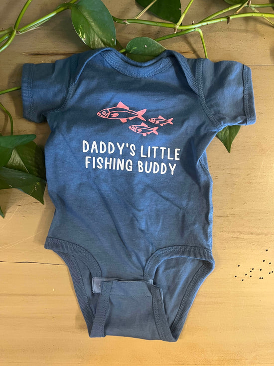 Daddy's Little Fishing Buddy Onesie