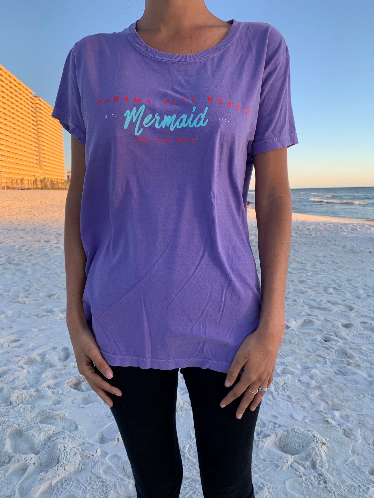 Panama City Beach Mermaid Adult Short Sleeve