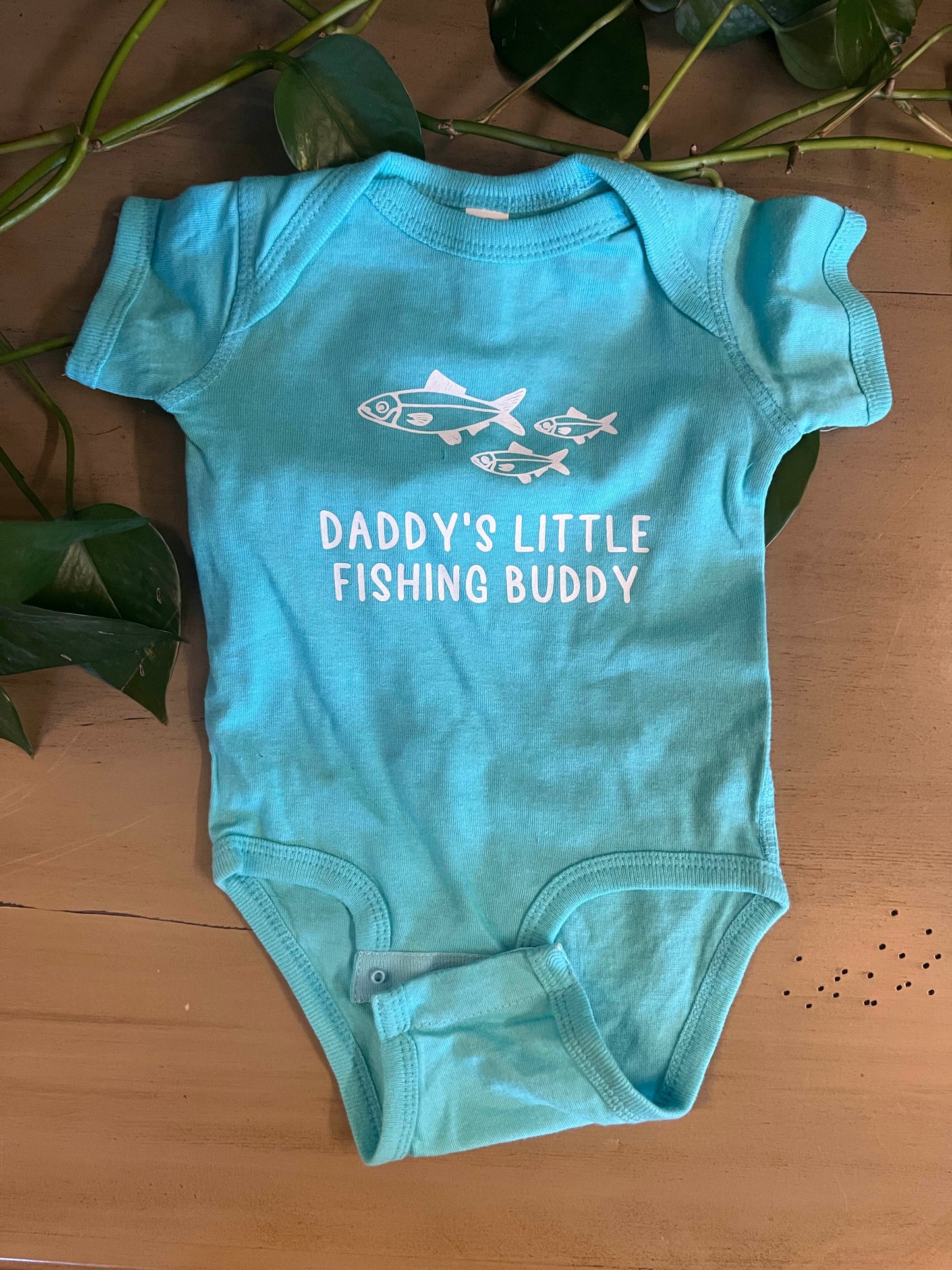 Daddy's Little Fishing Buddy Onesie